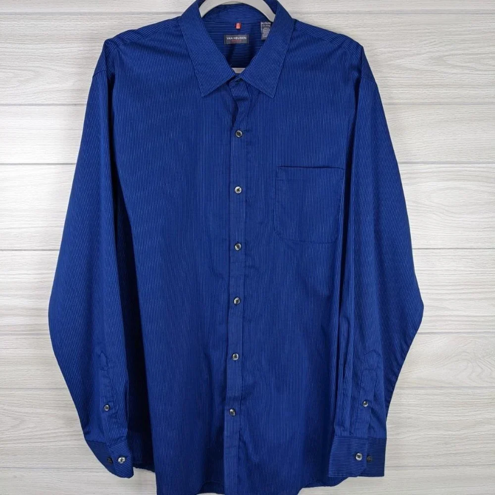 Traveler Dress Shirt Van Heusen XL - Picture 1 of 4